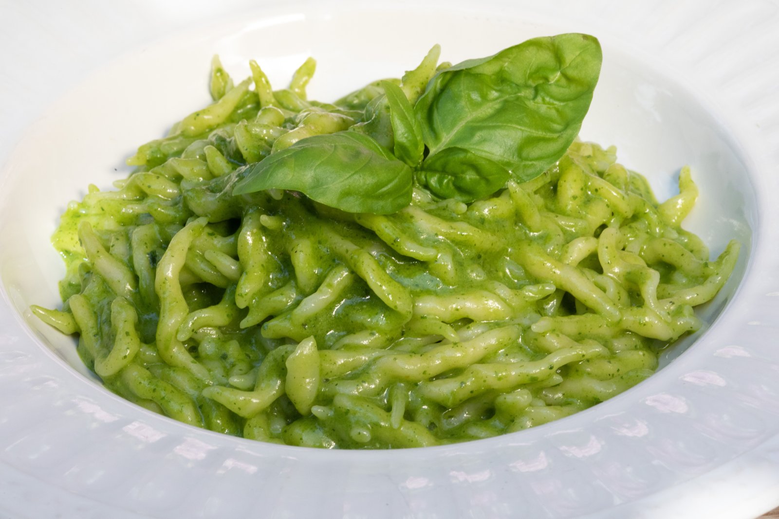 Trofie med pesto · Smaken av Ligurien